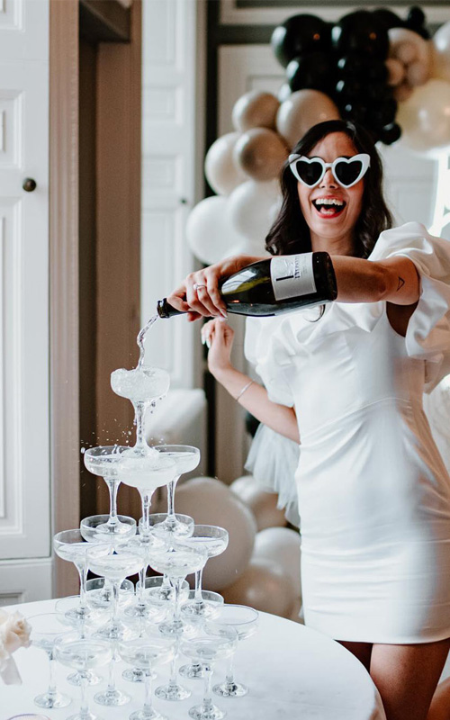The Art of Building a Champagne Tower