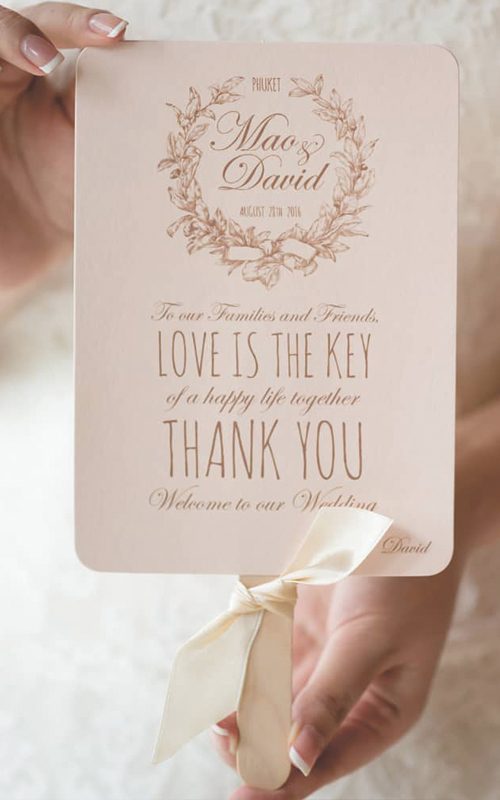 Wedding Program Fans: A Practical and Creative Addition