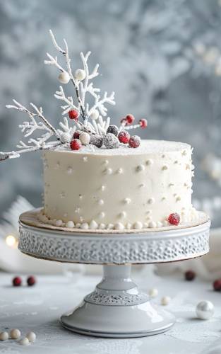 winter wedding cakes simple one tier wedding cake with tender frozen winter decor midjourney